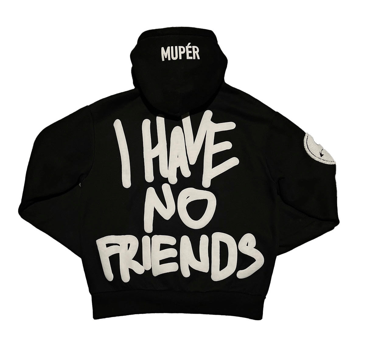 I HAVE NO FRIENDS HOODIE BLACK