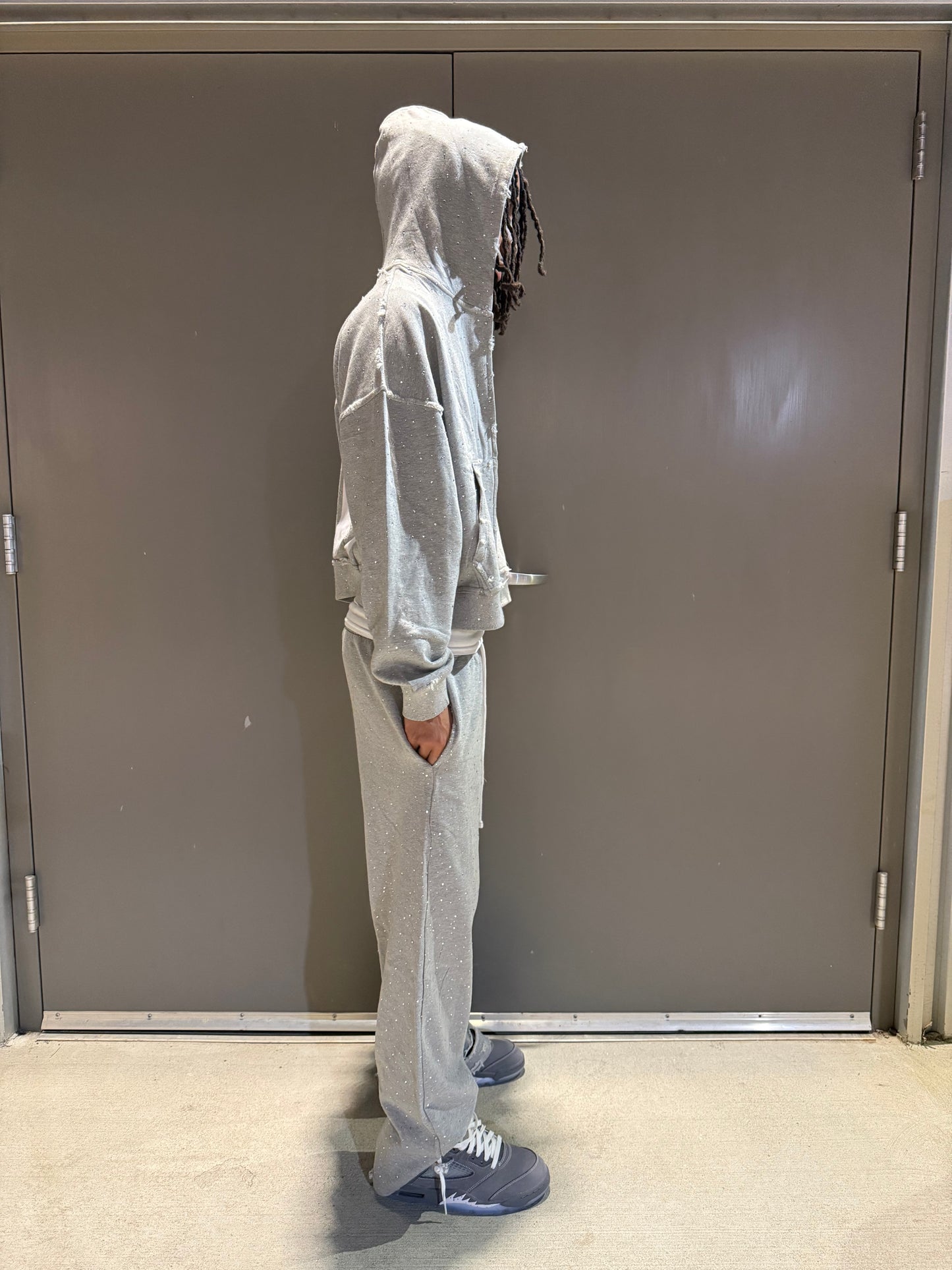 “COOL NIGHT”  Grey Sweatsuit/ Pants