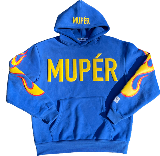 MUPÉR BLUE FLAME HOODIE