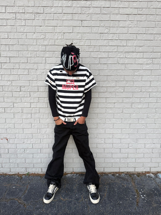 BURNOUT STRIPE TEE